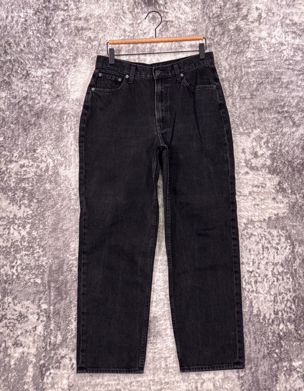 Mother Jeans 30 Womens Snacks High Waisted Double Stack Hover Black Straight Fit